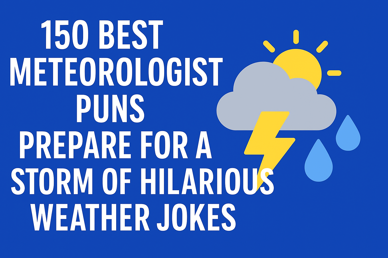 250 Best Meteorologist Puns – Prepare for a Storm of Hilarious Weather Jokes